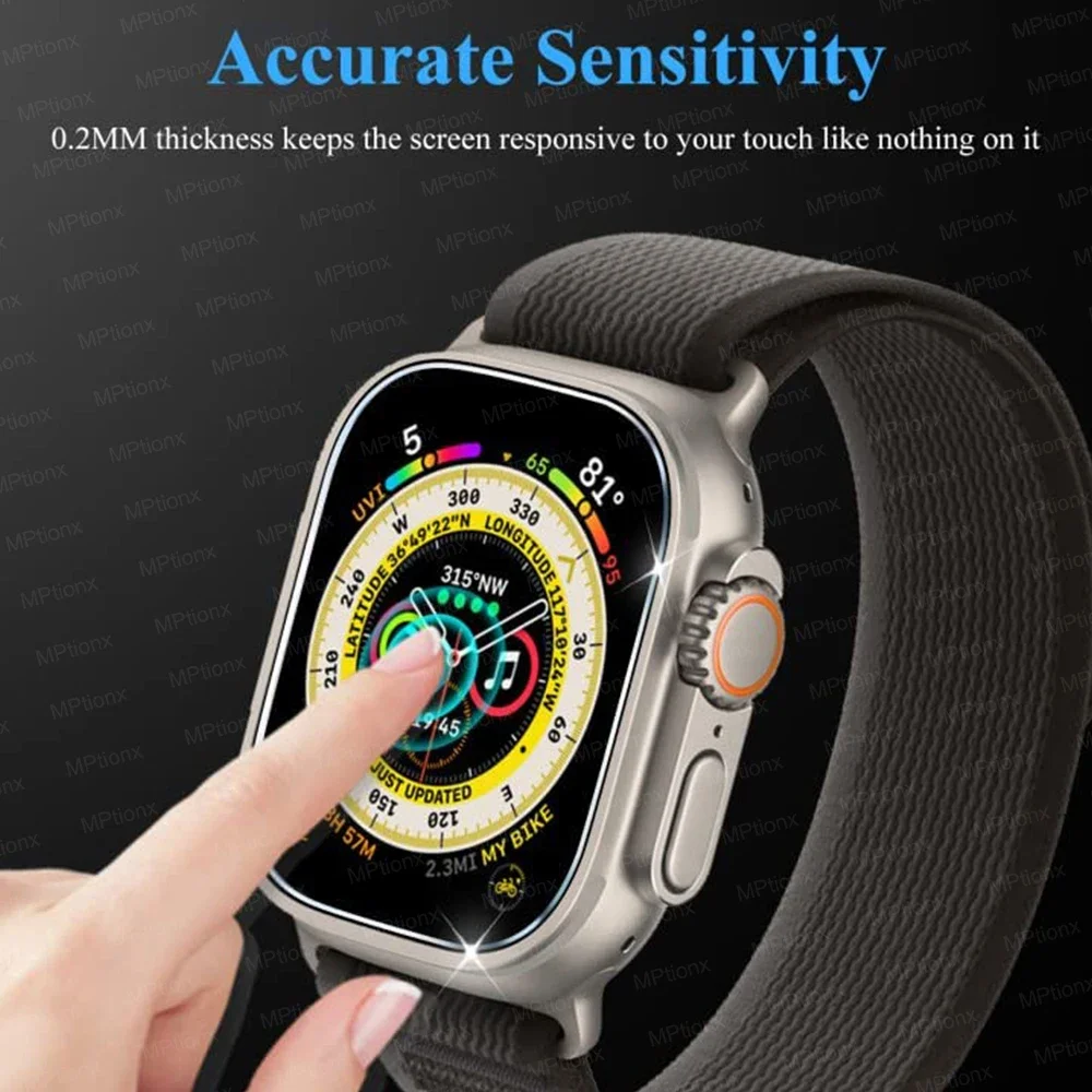 Ultra-Strong Tempered Glass Screen Protector for Smartwatches - Anti-Scratch Shield