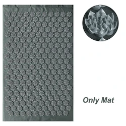 Acupressure Yoga Mat & Massage Cushion with Needle Spikes (Gray Mat)