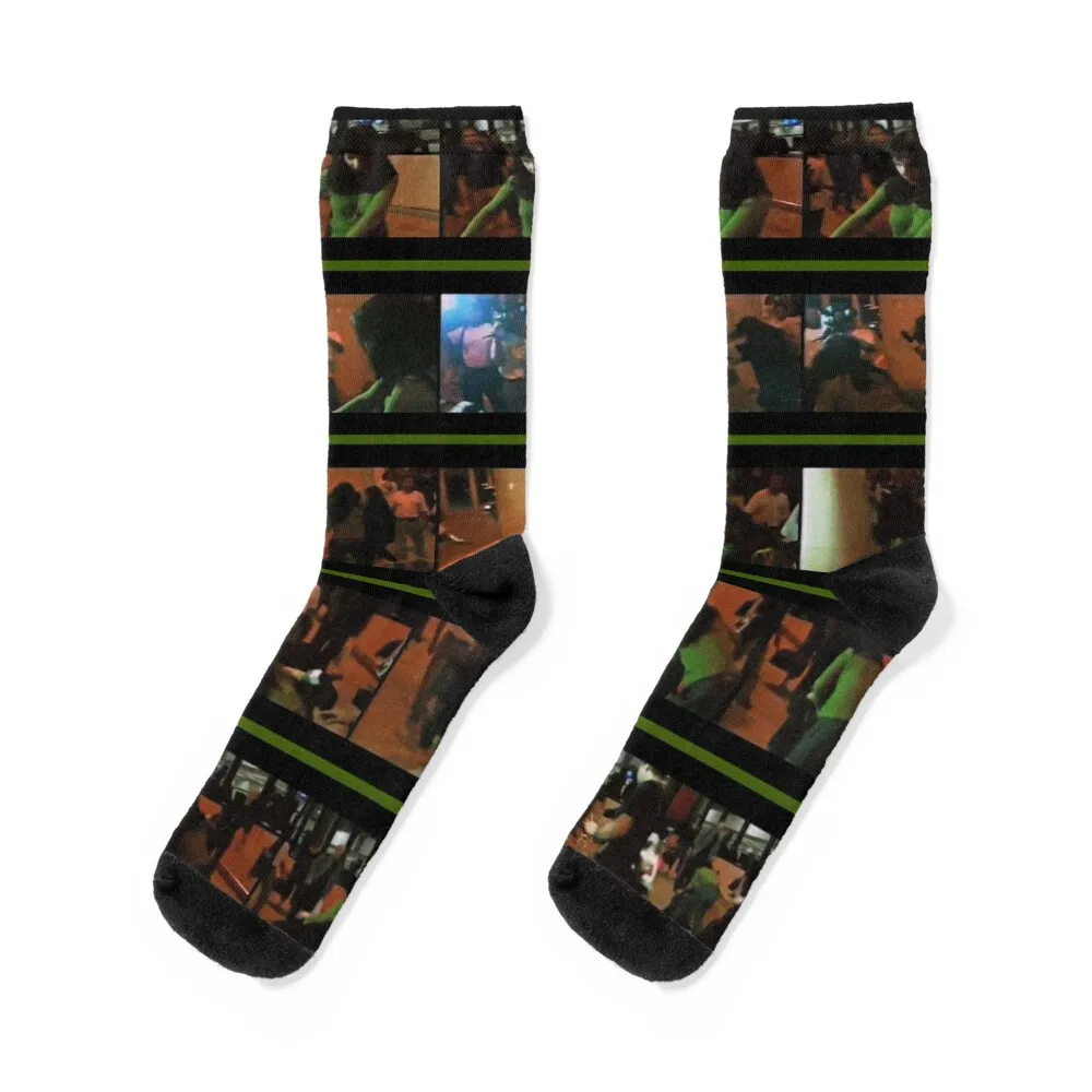 

Bjrk vs. Reporter - Green Socks gifts sheer Men Socks Women's