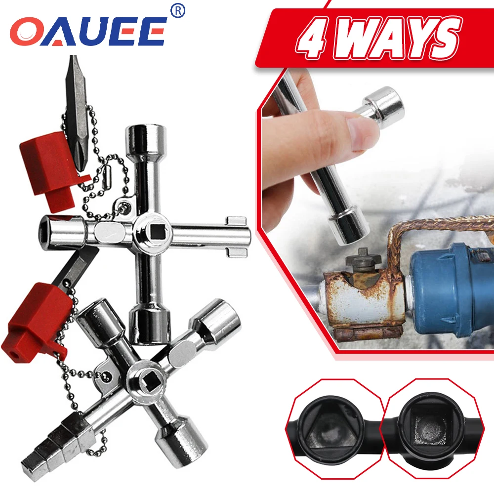 Multi-Function 4 Ways Universal Triangle Key Wrench High Quality Keys Triangle Wrench Multifunction Repair Tools Hand Tools