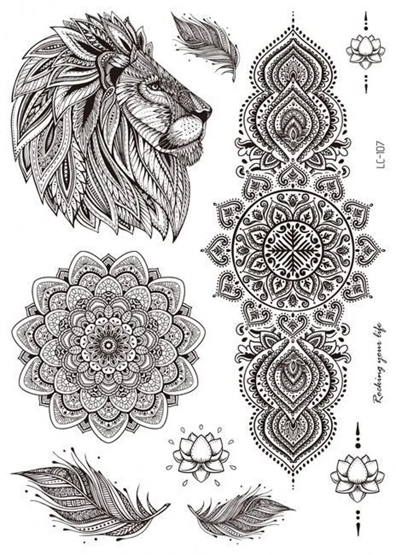 Mandala forearm wrist tattoo design digital download – TattooDesignStock