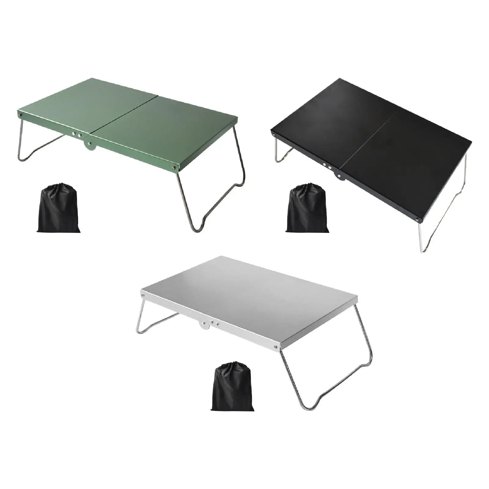 Mini Camping Table Folding Folded Camp Table for Hiking Picnics Barbecue