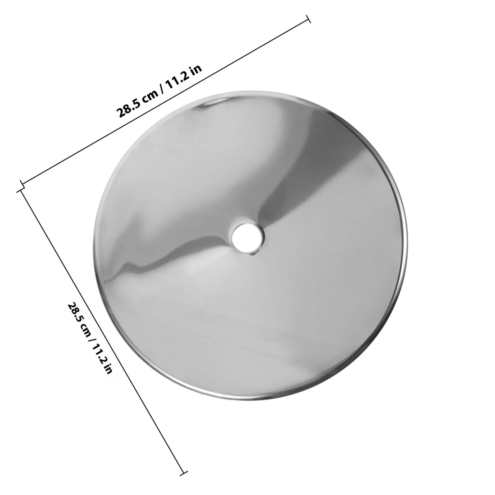 Induction Cooker Sinking Ring 28.5cm Stainless Steel Heat Diffuser Simmer Ring Anti-Overflow Hot Pot Table Repair Plate Adapter