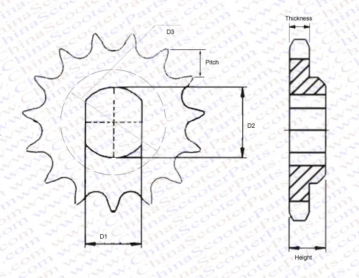 9 10 11 12 Tooth 9T 10T 11T 12T 415 420 Front Sprocket For KTM50 SX 50 LC Pro-Senior Bj 2002-2005 Mini Moto Dirt Pit Bike Parts engine sprocket