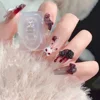 Nailart Easter Bunny Rabbit Mold 3D Carving Silicone Nail Mould Template DIY Manicure Deco Tools 3