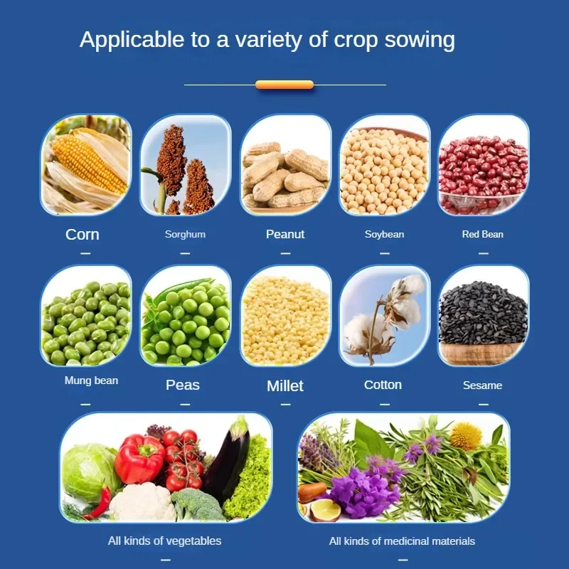 New hand-push Seed Disseminators peanut sorghum millet rapeseed small sowing and fertilization all-in-one precision seeder