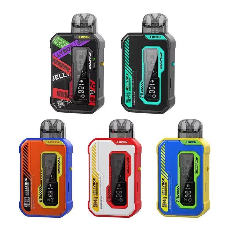 Rincoe Jellybox XS II XS 2 30W 1000mAh Built-in Battery 2ml Pod Cartridge Electronic Cigarette Vaporizer Fit Nano Coil