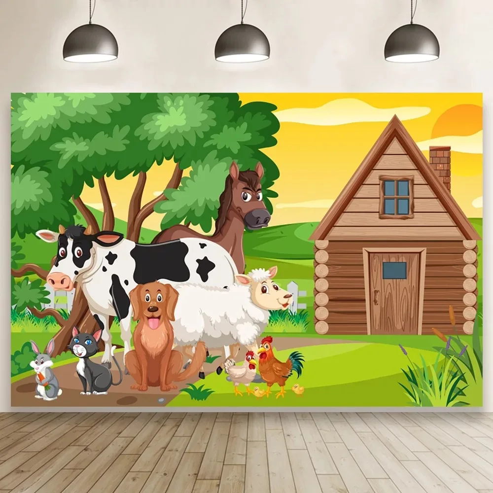 Рисунок 5 - Мультяшные фоны зеленая трава ферма