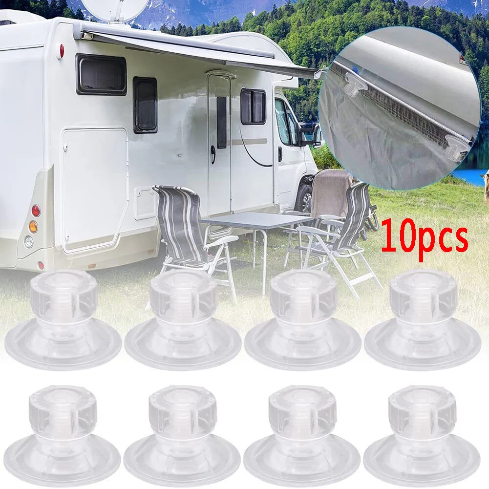 

10pcs RV Suction Cups Hook Awning Side Fix Kit For Caravan Motorhome Campervan Suction Cups Hook Awning Side Fix Kit