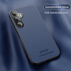 Luxury Leather Magnetic Phone Case with MagSafe Compatibility - Samsung S22Ultra (Navy Blue)