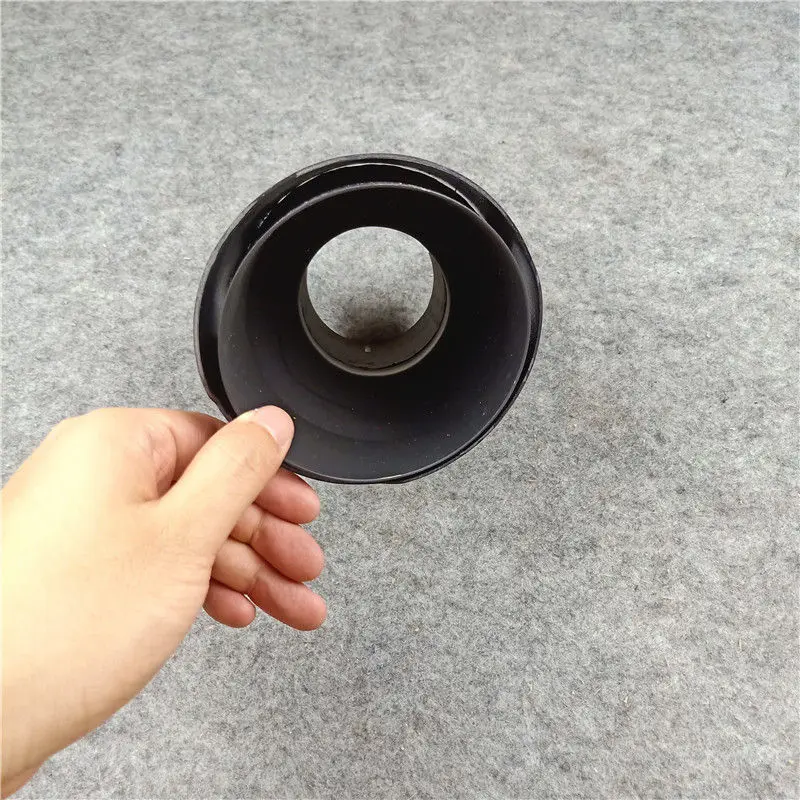 130MM Outlet Exhaust Pipe Carbon Fiber 304 Stainless Steel Muffler Tips Rear Nozzles Full Matte Black