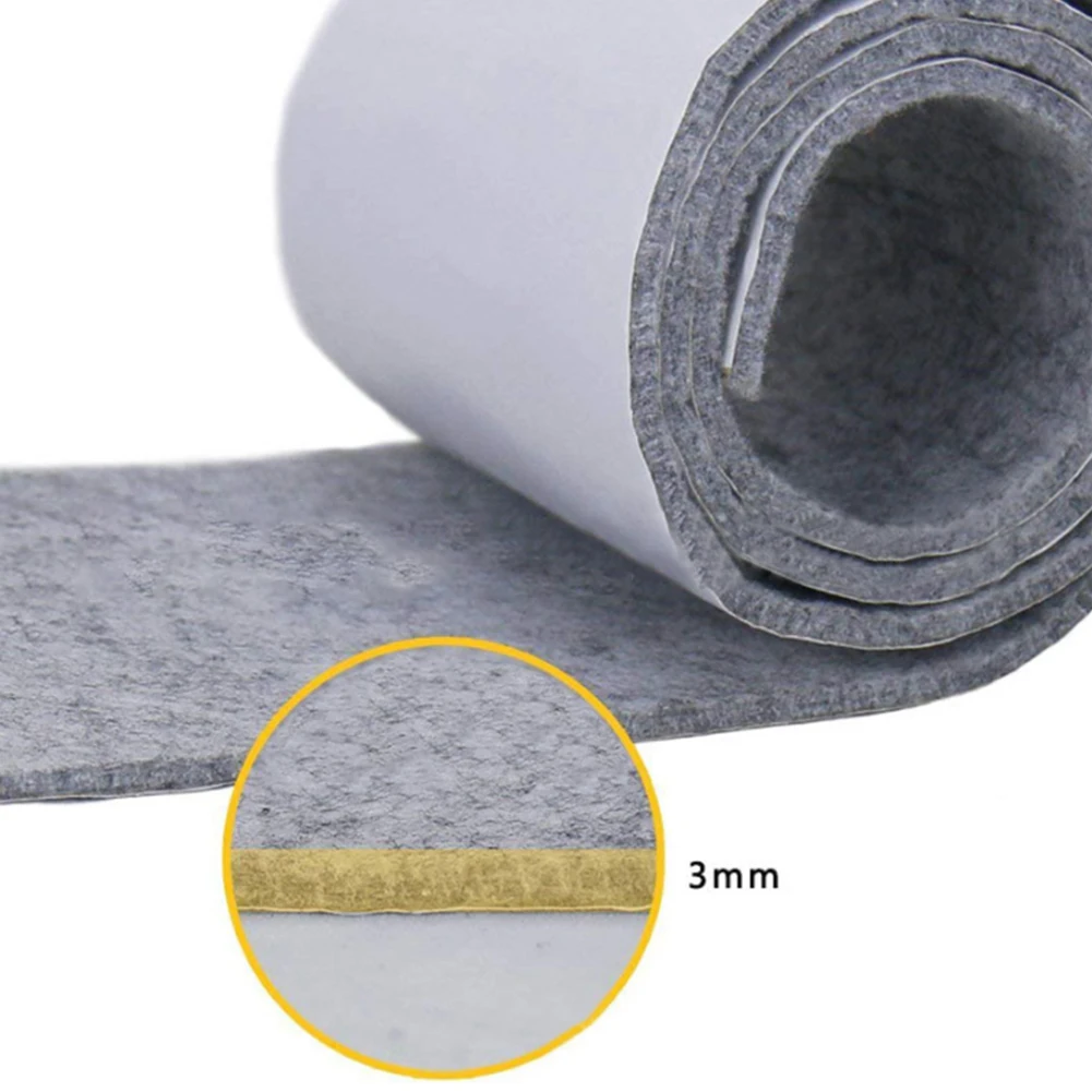 

Professional Home Hardware Quiet Felt Strip Felt Strip 4cm Black Gray Hardware Pad Roll For Hard Surfaces 2cm 3cm