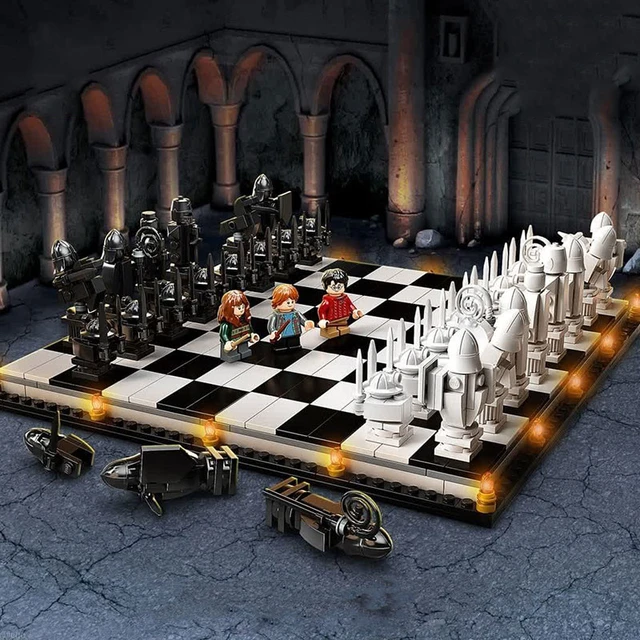Jogo de Peças de Xadrez de Luxo, damas extras, preto e branco