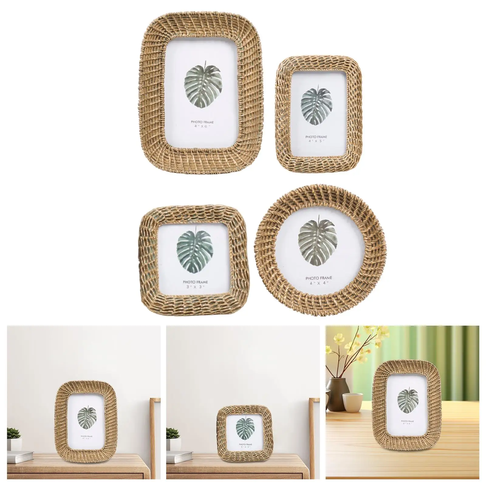 Picture Frame Photo Frame Tabletop Photo Holder for Bedroom Entrance Office Decoration