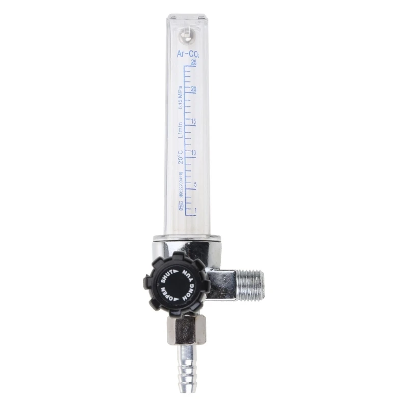 

7mm Thread Gas Flow Meter 1/4PT 0.15MPA Flow Meter Gas Argon Regulator Welding Argon Flow Meter Regulator Shock-proof