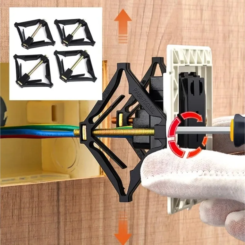 Electrical Sockets Electrical Power Socket 1/20pcs Wall Sockets Box Repair Tool Cassette Repairer Screw Plug Switch Sockets Boxes Replacement
