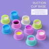 100Pcs Disposable Tattoo Silicone Ink Cup Permanent Makeup Pigment Holder Container Cap Tattoo Ink Accessories for Tattoo Artist 6