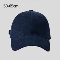 60-65cm Solid Color Lamp Core Plush Hat Casual Big Headed Men's Korean Style Baseball Hat Warm Snapback Baseball Hat Trucker Cap 1