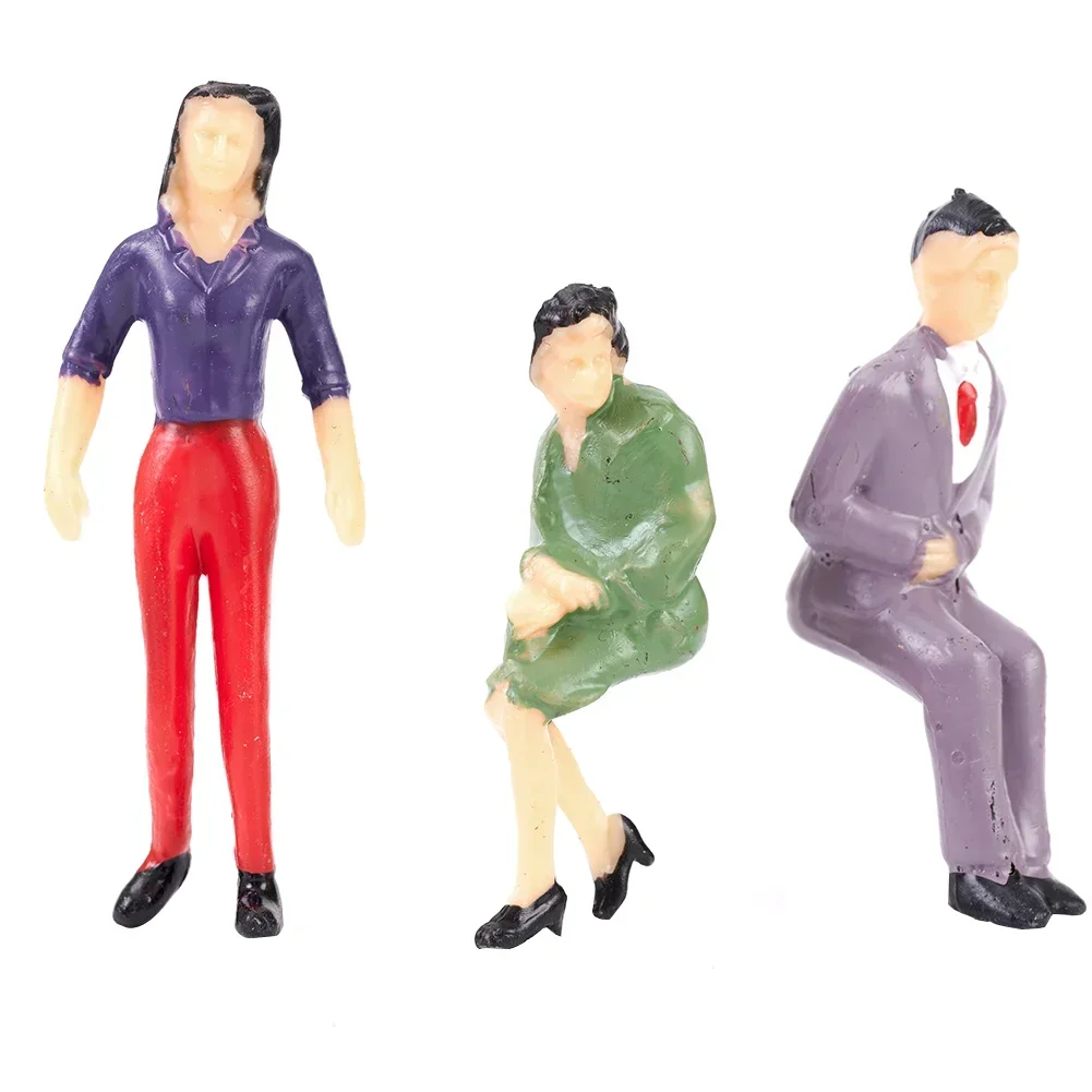 50Pc 1:32 Scale Plastic Models People Sitting Standing Figures Miniature Figure Toy Figurines Model Collection Toy Garden Decor garden decoration