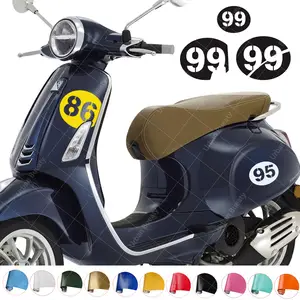 Aufkleber Motiv Vespa ET3/Primavera blau L 105,0mm B 85,0mm