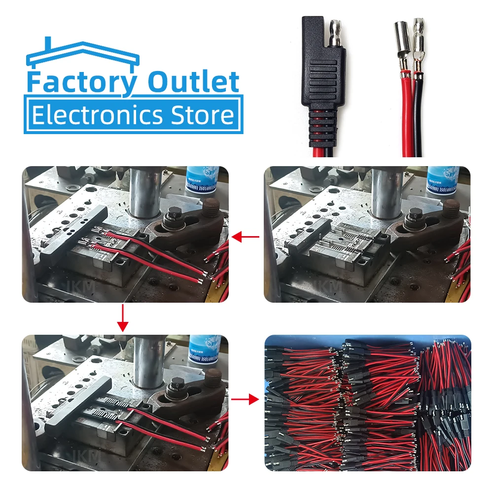 10awg ec8 Stecker/Buchse zu sae Power Automotive Adapter kabel mit 1 sae  Polarität Reverse Connector für Motor Solar panel Batterie - AliExpress