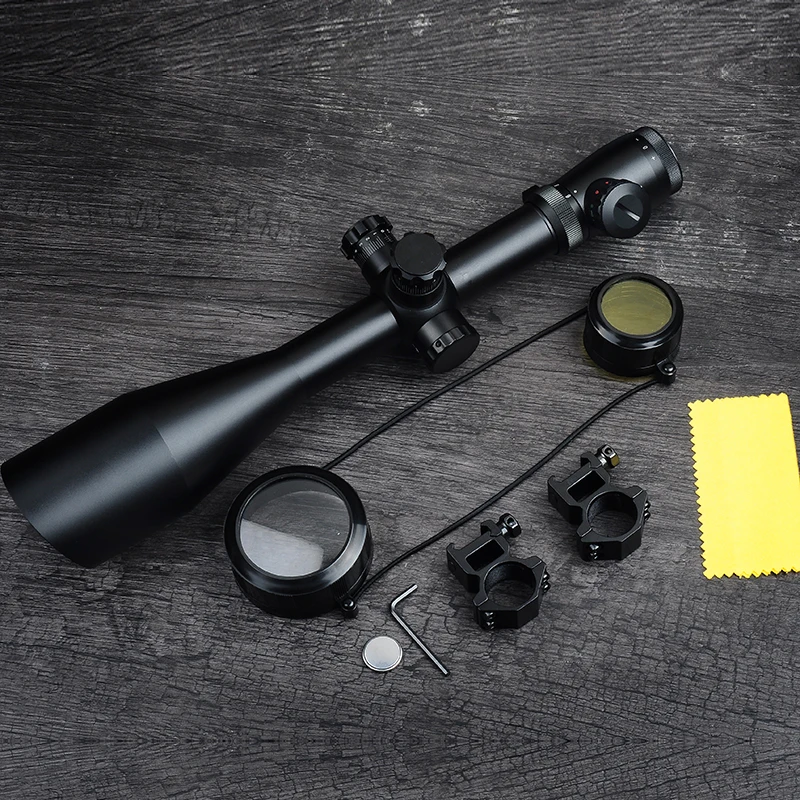 NEW M1 6-24x60 AO Tactical Outdoor Hunting Optics Scope Illuminated Red and Green Mildot Side Wheel Scope