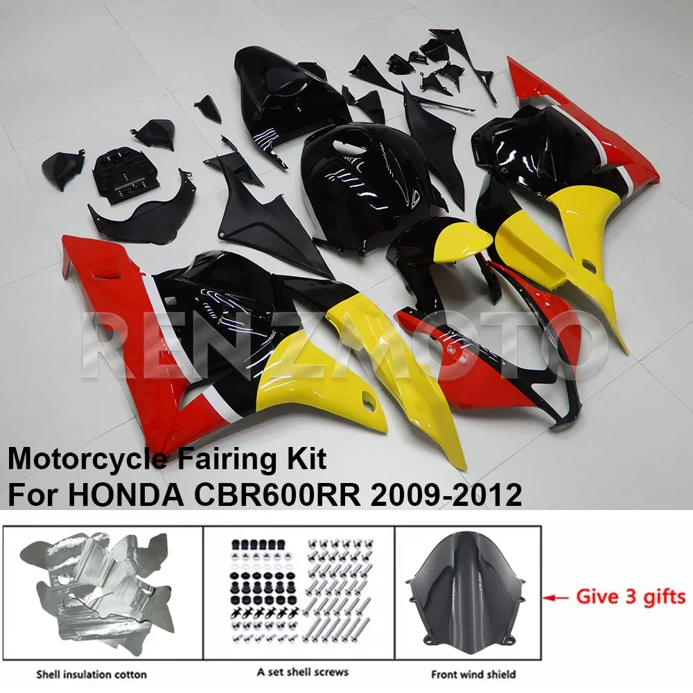 

Motorcycle Fairing Set Body Kit Plastic For HONDA CBR600 RR CBR600RR 2009-2012 Accessories Injection Bodywork H0609-1004B