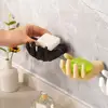 Funny Wall Hook Punch-free Creative Palm Finger Hand Shape Decorative Resin Storage Hook Key Accessories 3