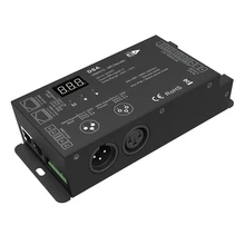 

DSA DMX to SPI decoder DMX512-SPI decoder and RF SPI controller, 3 digital display Optional RF RGB/RGBW remote control