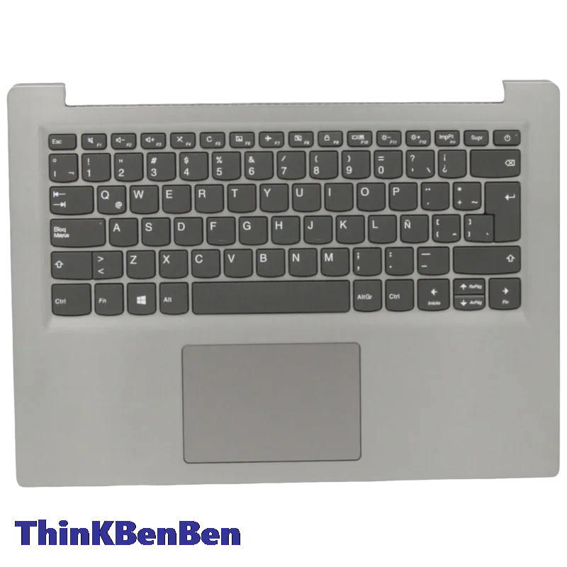 LAS Latin Spanish Keyboard Grey Upper Case Palmrest Shell Cover For Lenovo S145 14 IWL 14AST 14API 14IGM 14IKB 14IIL 5CB0W43395 Laptop Cover
