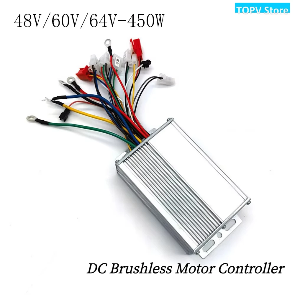 48V/60V/64V-450W Electric Bike Brushless Motor Controller DC Electric Controller E-Scooter Part