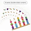 Montessori Wooden Toys Color Shape Matching Puzzle Game Colorful Beaded Color Cognition Educational Toys Gift For Children Kids 4