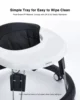UBRAVOO Baby Walker Round Adjustable with Universal Wheels, 9 Adjustable Height Folding & Compact ,6-18 Months Toddler ,ZM01 3