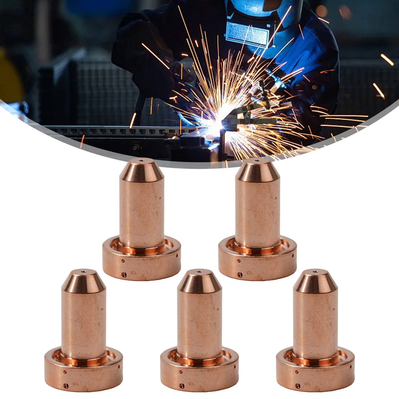 

5pcs 9-8210 WSP-10007 Plasma Torch Nozzle Thermal Dynamics SL60~100 Nozzle Tips 9-8210 Plasma Cutting Torch Welding Tool Parts