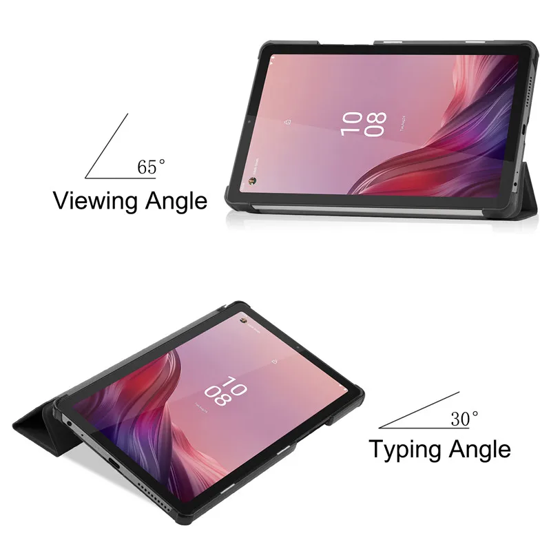 For Lenovo Tab M9 TB-310FU 9 Inch 2023 Case PU Leather Tri-Folding Stand Magnetic Flip Stand Cover For Lenovo Tab M9 Tablet_voghion.com