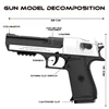 Black Automatic Shell Ejection Desert Eagle Toy Gun, Air Gun, Soft Bullet Continuous Firing Children's Shooting Weapon 2