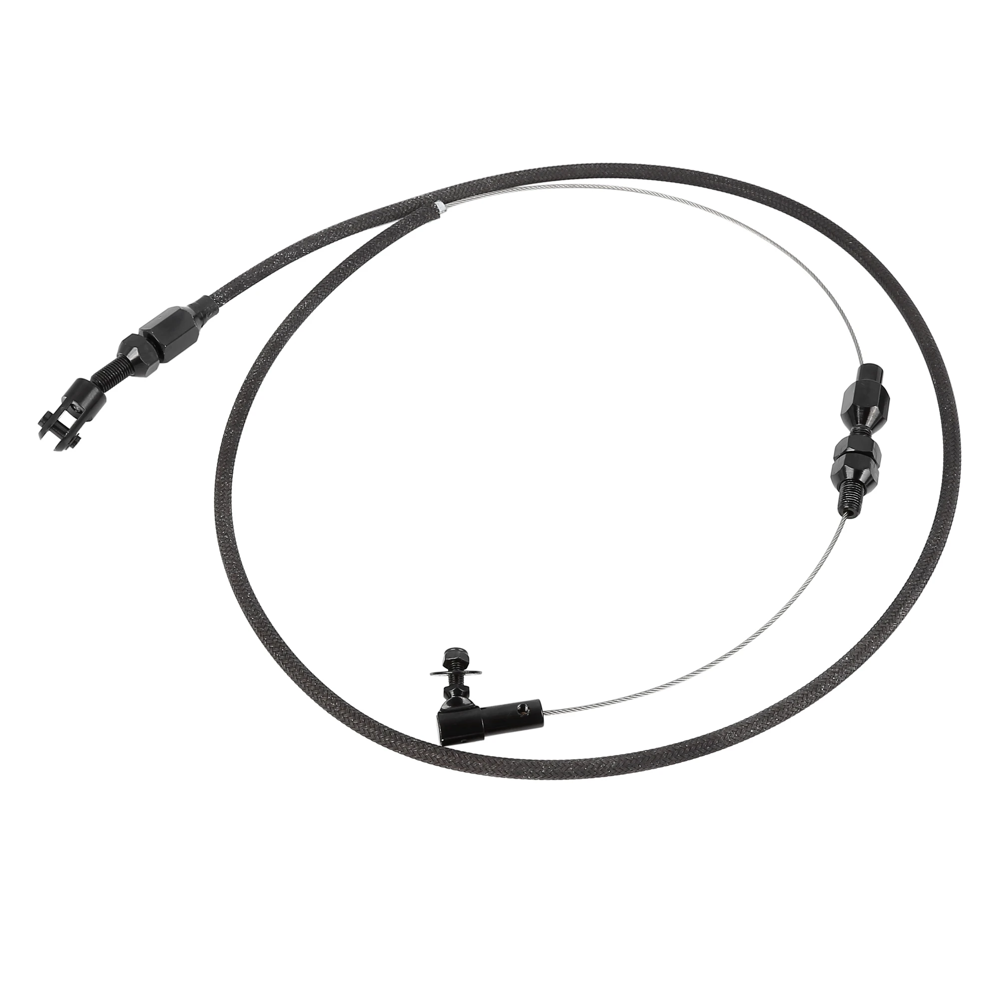 36CarUniversalBraidedThrottleCableKitSwapFuelLineKit