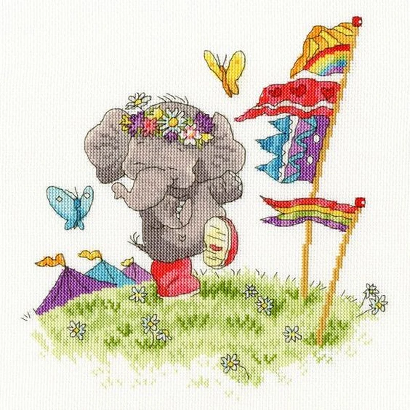 Top Manufacturer Embroidery Party Animal Funny Cross Stitch Australia with Cotton Flosses & Needlework Kit for Wall Decor