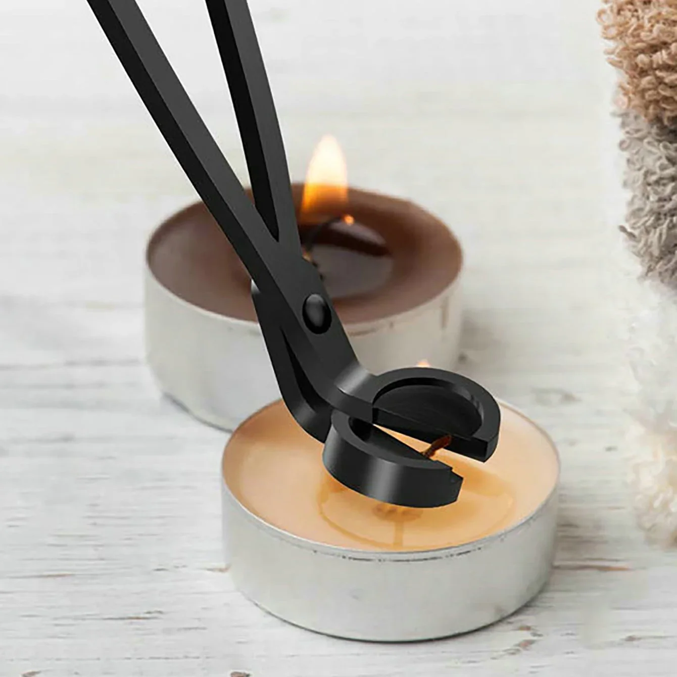 Candle Wick Trimmer Black Controllable Candle Tools