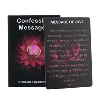 Fortune Telling Tarot Cards Confession Messages Oracle Cards Divination Tools Standard Tarot Decks for Board Game Fate 1