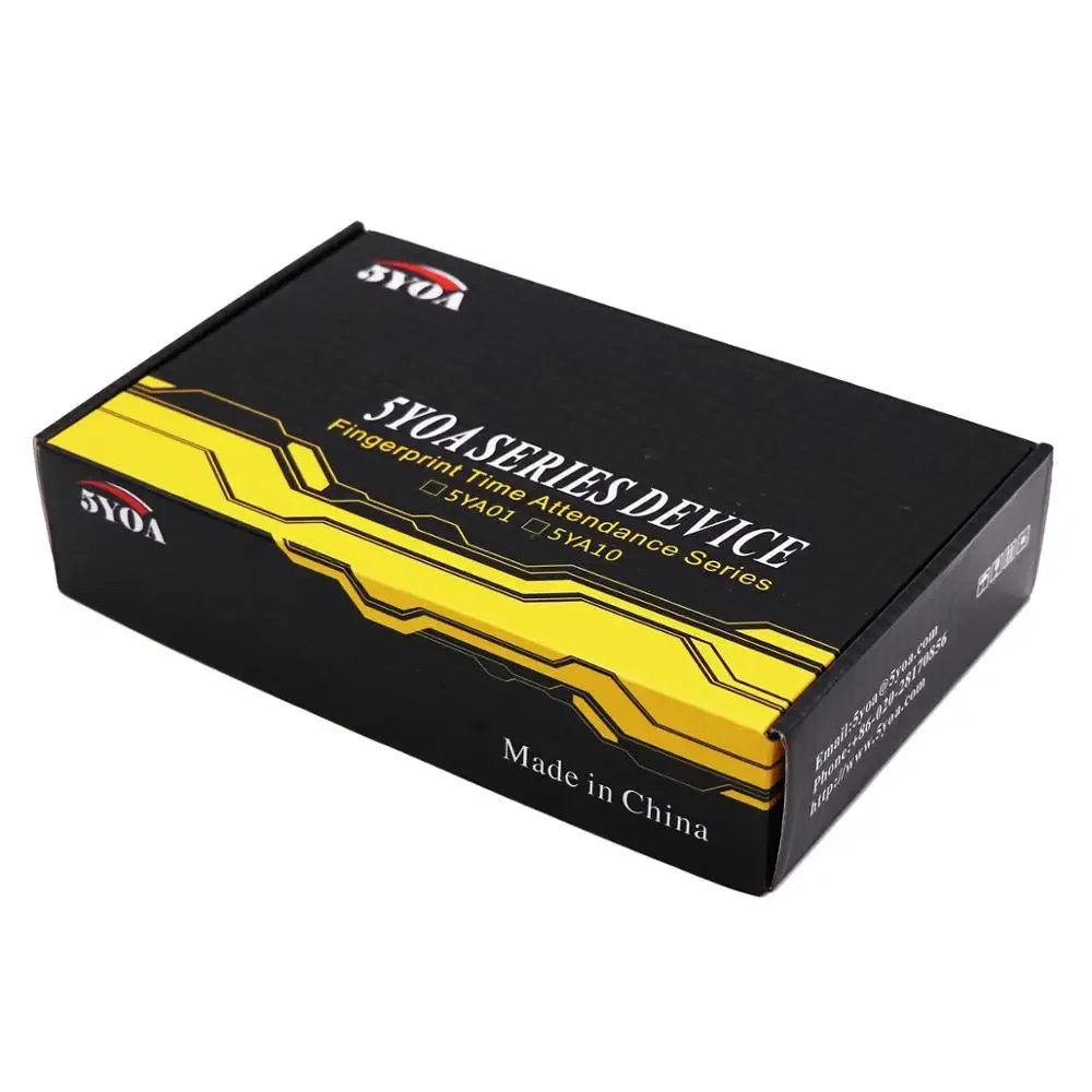 5YOA A10FY biometric attendance system fingerprint usb time clock English Spanish Portuguese recorder sensor machine reader