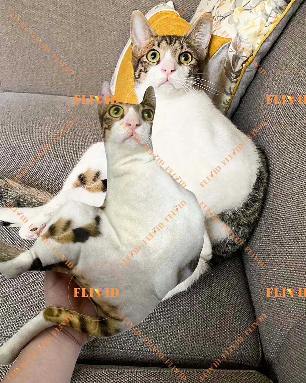 Custom Pet 3D Shape Pillow,Hot Ugly Cat/Dog Zany Pillow,Personalized Pet Pillow from Photo,Pet Loss Memorial Gift,Pet Lover Gift 2