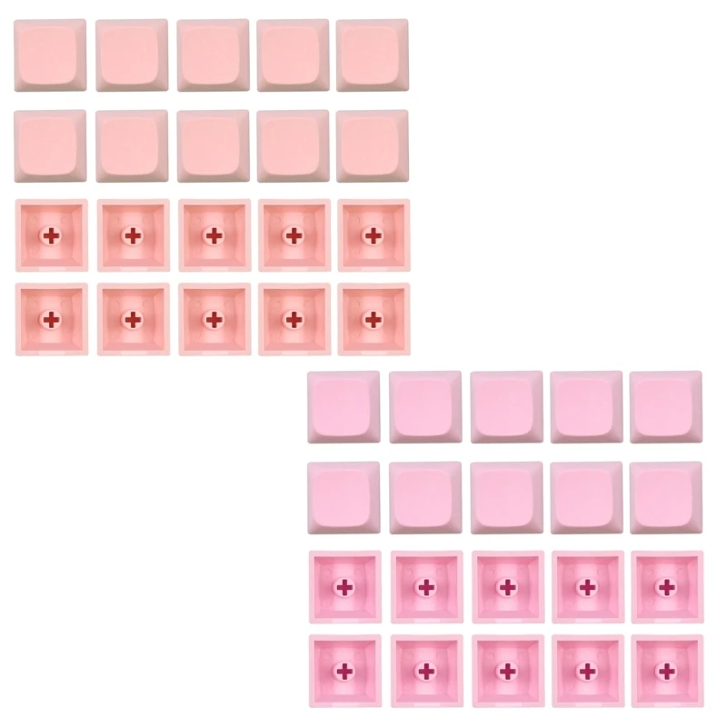 20CB 20 키 PBT 키 캡 XDA 프로필 1U 키 커버에 대한 새겨지지 않는 공백 기계식 키보용 키 버튼에 대한 독특한 문자