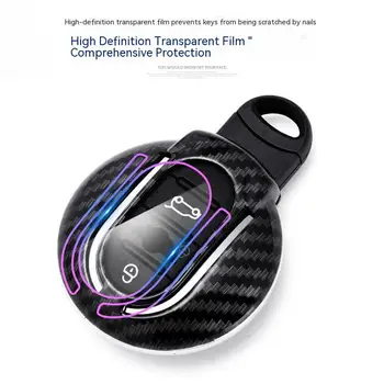 Custodia per chiave Auto in carbonio per BMW Mini COOPERS ONE JCW F56 F55 F54 F57 F60 R55 R56 R57 R58 R59 R60 S Roadster accessori Auto - Custodia per chiave Auto in carbonio per BMW Mini COOPERS ONE JCW F56 F55 F54