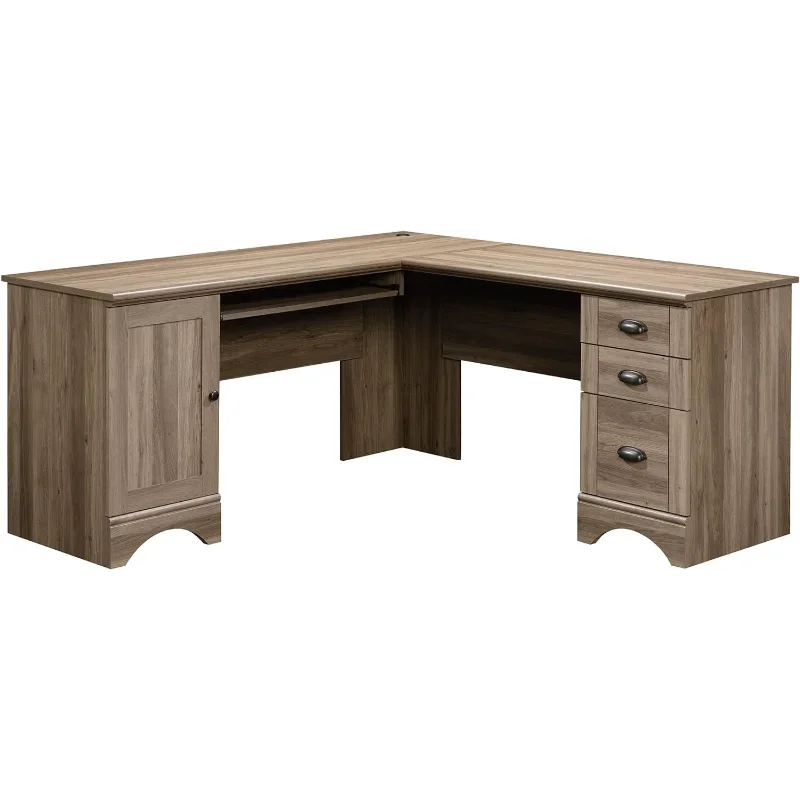 

Computer Desk, Salt Oak finish office desk