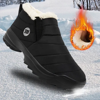 Women's Plush Thick-Soled Boots, Women's Shoes, Women's Waterproof Boots, Winter Fashion Snow Boots, New Women's Boots 1
