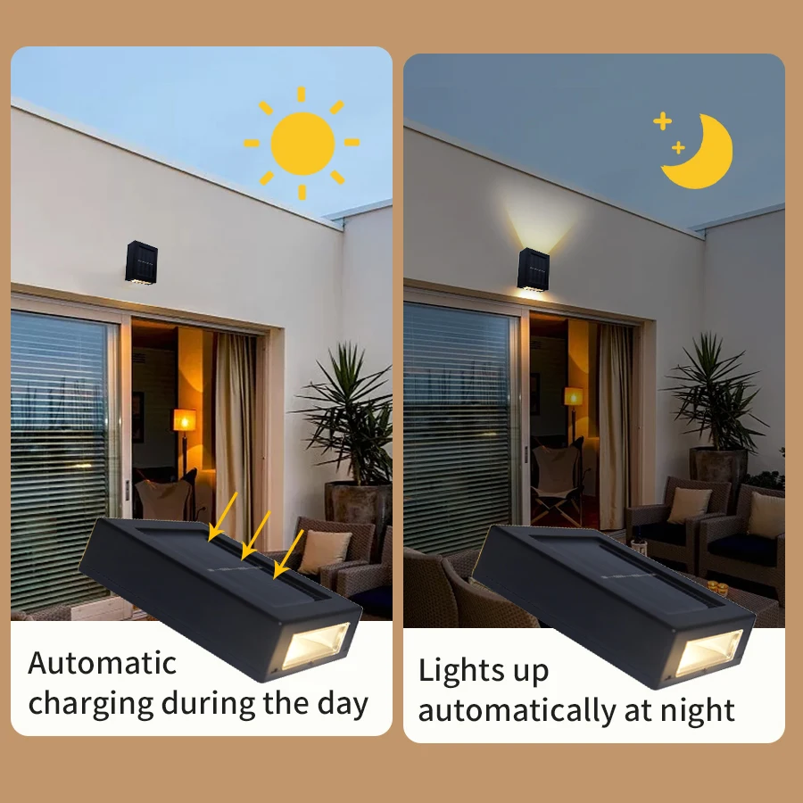 Solar-Powered Outdoor Decorative Light - Waterproof Up/Down Spot Lamp
