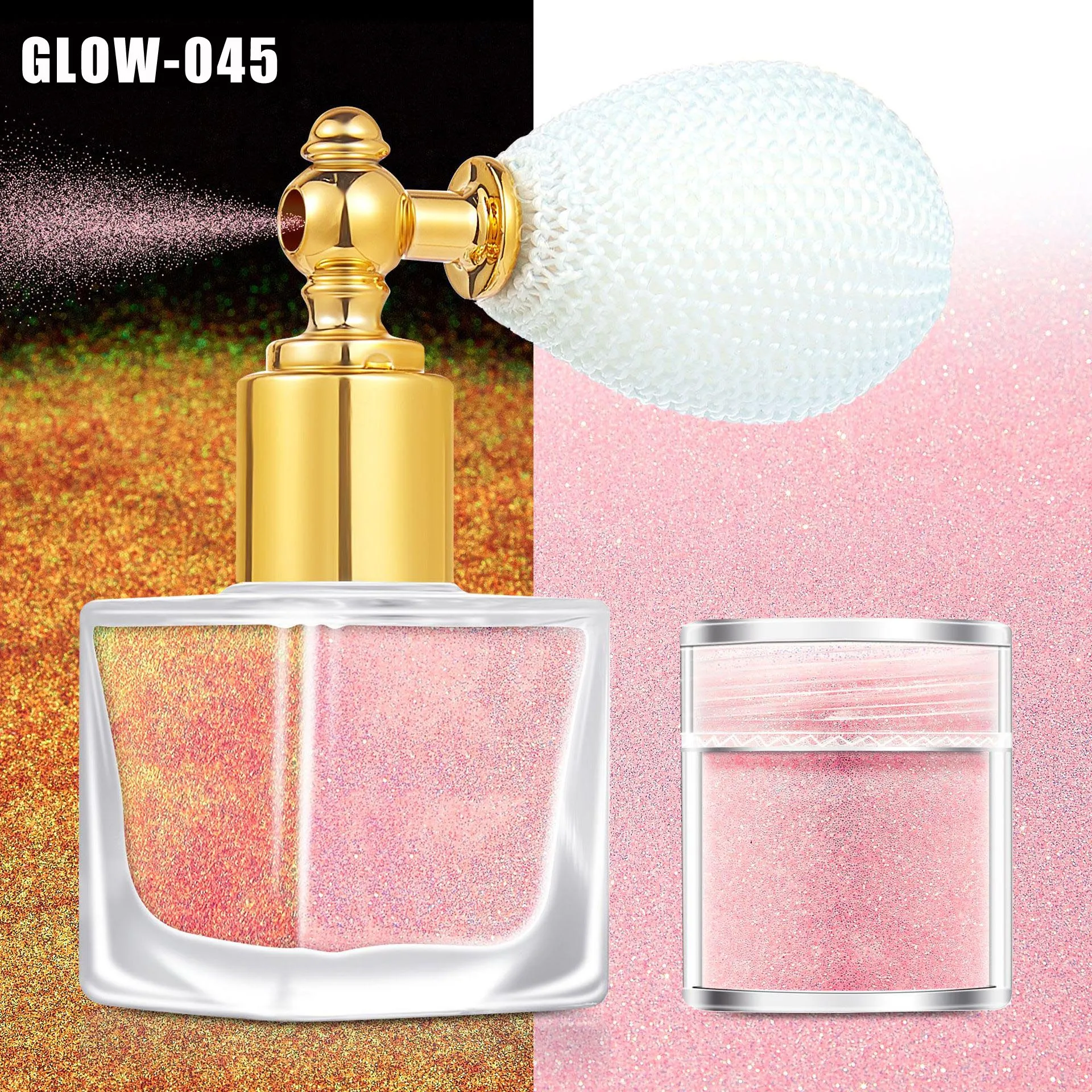 Glitter Spray For Hair And Body Shimmer Spray Highlight Glow Party Christmas Carnival Cosmetic Spray Glitter 5