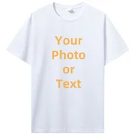 T-shirt personnalisé T-shirt personnalisé T-shirt personnalisé bricolage imprimer votre photo marque Logo texte hommes femmes coton Premium cadeau t-shirts 5