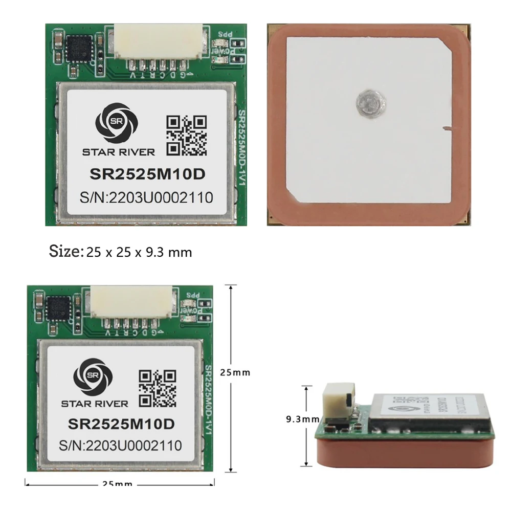 Módulo Receptor Gps para Controle de Voo Suporta Gps Sbas Galileo Qzss Flash Embutido Bússola Gnss Rc-m10 - Image 2